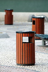 Image showing Litter bins