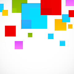 Image showing Abstract colorful squares