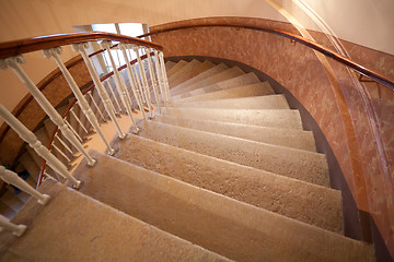 Image showing spiral staircase steps