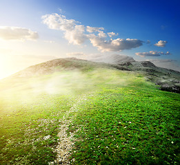 Image showing Morning in mountains