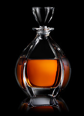 Image showing Decanter on black