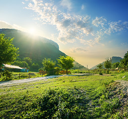 Image showing Mountain village