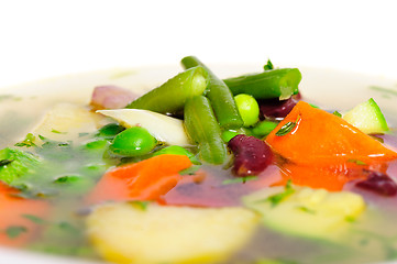 Image showing Vegetable soup macro