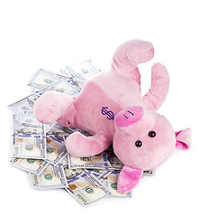 Image showing piggy bank and money
