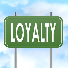 Image showing Loyalty road sign