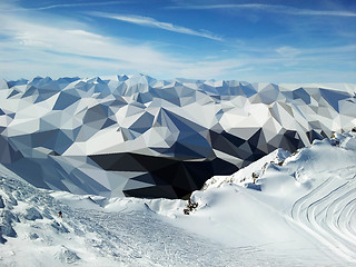 Image showing low poly mountains