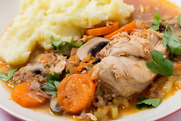 Image showing Chicken cacciatore closeup