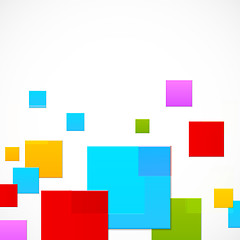 Image showing Abstract colorful squares