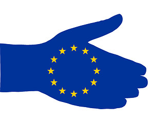 Image showing European handshake