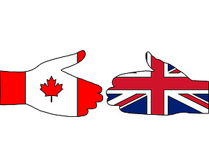 Image showing International handshake