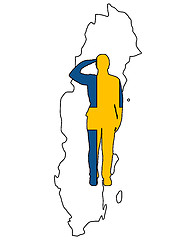 Image showing Swedish Salute