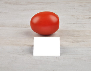 Image showing Tomato and card