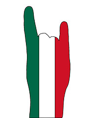 Image showing Mexican finger signal