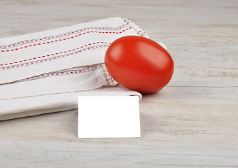 Image showing Tomato and card