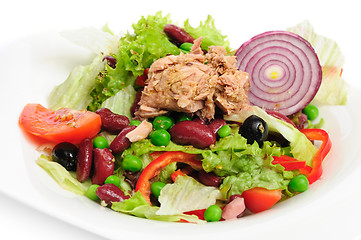 Image showing Tuna and vegetable salad