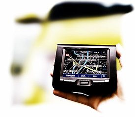 Image showing Gps in a man hand.