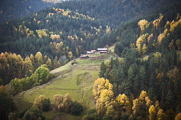 Image showing Georgia mountain forest village landscape