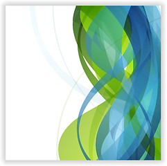 Image showing Bright abstract wavy vector design