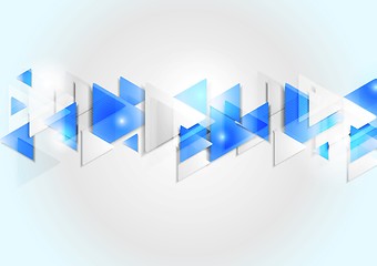 Image showing Abstract corporate geometric tech background
