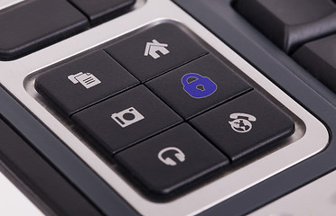 Image showing Buttons on a keyboard - Lock