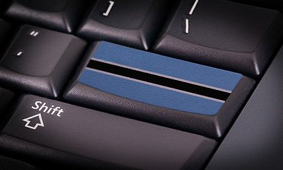 Image showing Flag on keyboard