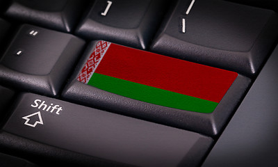 Image showing Flag on keyboard