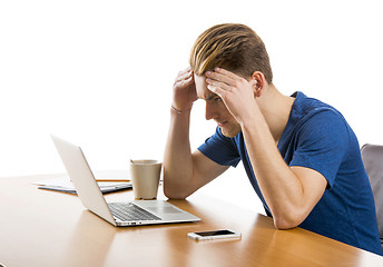 Image showing Young man at the office