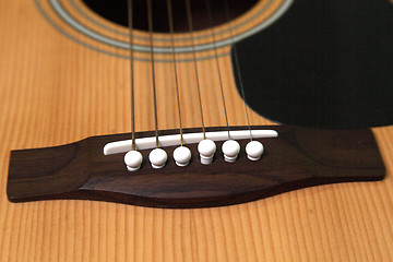 Image showing strings on the guitar