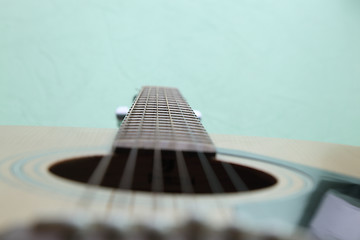 Image showing strings on the guitar