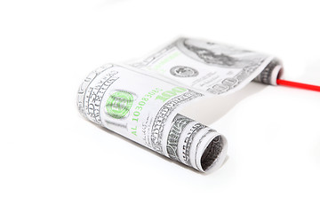 Image showing dollars roll