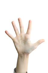 Image showing five finger