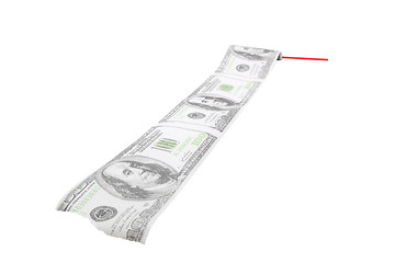 Image showing dollars roll