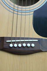 Image showing strings on the guitar