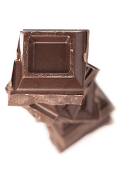 Image showing Broken milk chocolate bar
