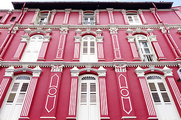 Image showing Traditional building in Chinatown of Singapore