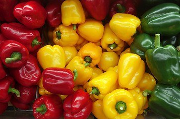 Image showing Colorful sweet bell peppers
