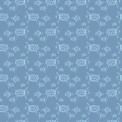 Image showing Sea turtles pattern