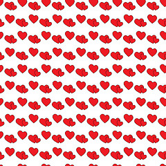 Image showing Hearts pattern