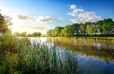 Image showing Morning on river