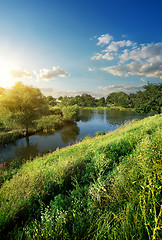 Image showing Hill near river