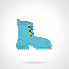 Image showing Climbing boot flat vector icon