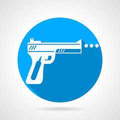 Image showing Flat vector icon for airgun