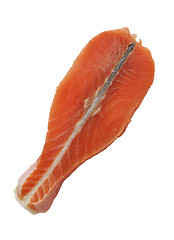 Image showing Slice Of A Raw Salmon