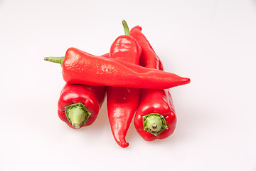 Image showing Close-up of red pointed pepper, Landscape