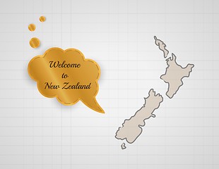 Image showing welcome to new zealand