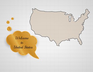 Image showing welcome to united states