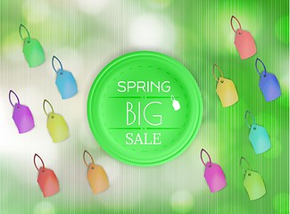 Image showing spring sale vector background