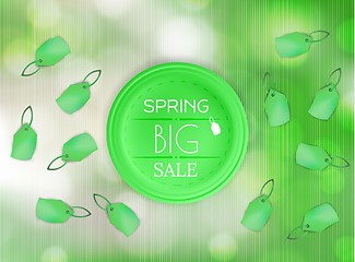 Image showing spring sale vector background