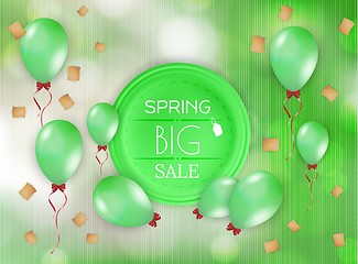 Image showing spring sale vector background