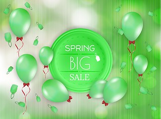 Image showing spring sale vector background